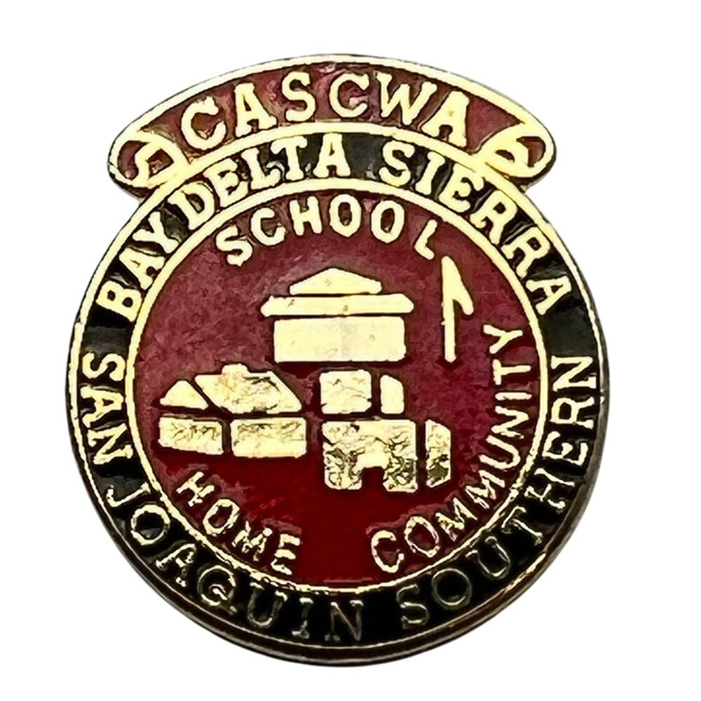 Cascwa Bay Delta Sierra San Joaquin Southern School Home Community Pin